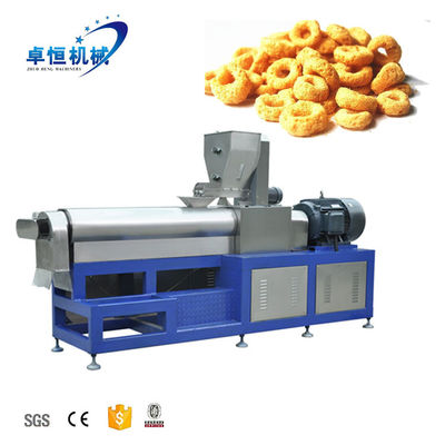Simens Motor Kleine capaciteit Gepofte maïs rijst Graanmeel Snacks Voedsel Extruder voor voedsel