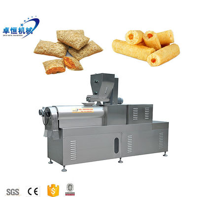 Aanpasbare automatische puff snack voedsel productielijn machine met 380v spanning