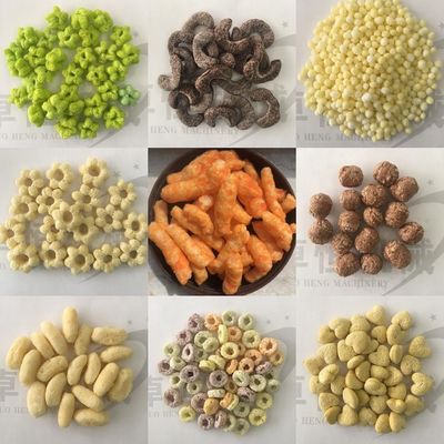 Siemens Motor Rijstmaïsstokjes Puff Snack Extruder Machine voor een gemakkelijke productie