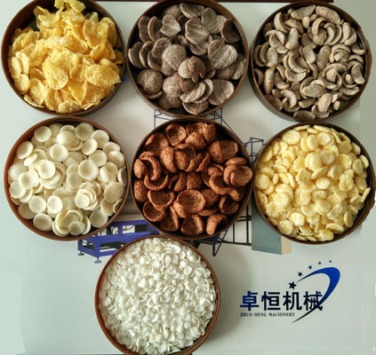 200-250 kg/uur Capaciteit Snack Food Maker voor ontbijt Cereal Corn Flakes Puff in Food
