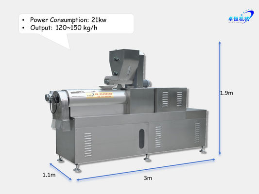 120 kg/uur Capaciteit CE-gecertificeerde sojabonenproteinmachine voor de productie van eiwitten