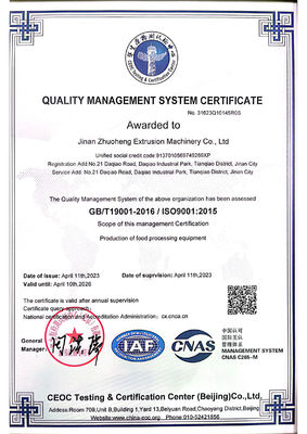 120 kg/uur Capaciteit CE-gecertificeerde sojabonenproteinmachine voor de productie van eiwitten