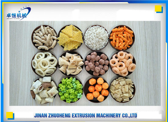120-150 kg/uur Capaciteit Dubbele schroef extrudermachine voor puff corn rijst snacks in voedsel