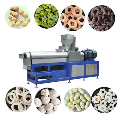 Automatische besturing Maïs Rijst Graan Flour Puff Snack Productieapparatuur voor voedsel