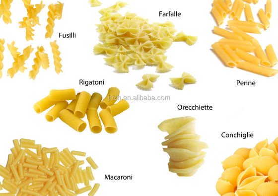 Spiraal Macaroni Links Productie Machine voor Customized Industrial Pasta Productie Lijn