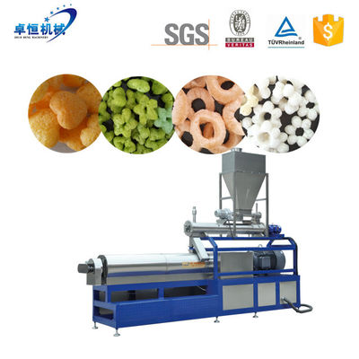 Volledig automatische maïspuff snack extruder productielijn voor aangepaste verwerking