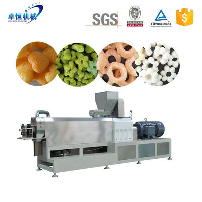 Slanted Bar Twin Screw Extruder Prijs voor Maïs Chips Food Making Puff Snack Machine
