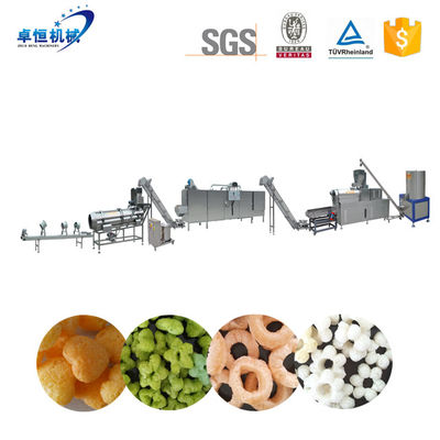 Cheese Ball Complete Productie Lijn Puffed Corn Snacks Machine maken met materialen