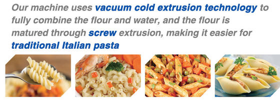 Low Energy High Speed Macaroni Pasta Extrusion System voor snelle en productie in voedsel