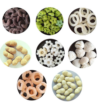 Simens Motor Kleine capaciteit Gepofte maïs rijst Graanmeel Snacks Voedsel Extruder voor voedsel