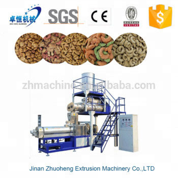 Geavanceerde roestvrij staal kleine en middelgrote capaciteit huisdiervoedsel pellet extruder verwerking machine lijn
