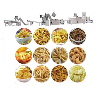 3000 kg capaciteit gebakken bugels chips snacks productielijn voor voedsel