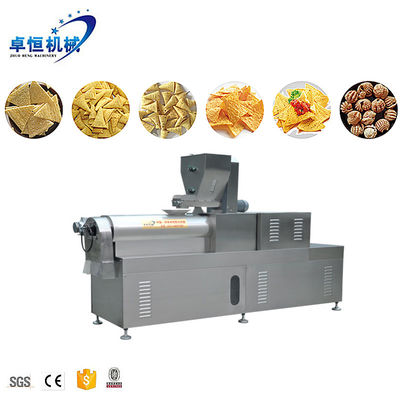 Roestvrij staal dubbele schroef gebakken snack extrusie machine voor Doritos Tortilla Corn Chips