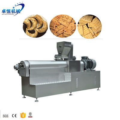 Roestvrij staal dubbele schroef gebakken snack extrusie machine voor Doritos Tortilla Corn Chips