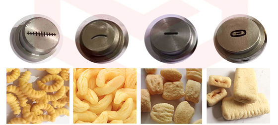 Video Uitgaande-inspectie verstrekt Maïs Puff Snack Food Making Extruder Machinery