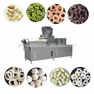 Zhuoheng hoge productiviteit maïs soezen rijst puffend snack productiemachine extruder