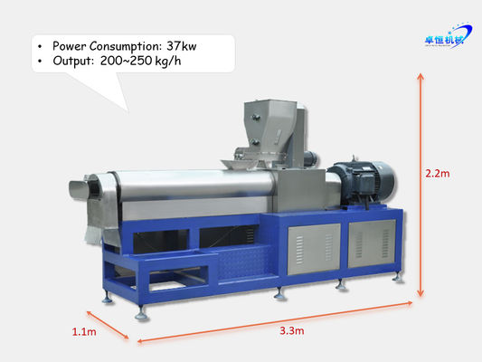 Makkelijke snackproductie met een capaciteit van 200-250 kg/uur Automatische puffing snacks maken machine