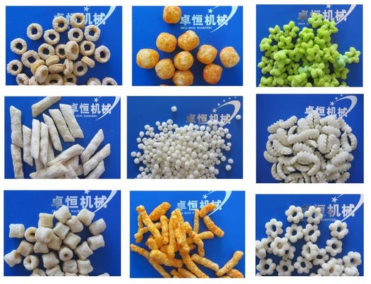 Makkelijke snackproductie met een capaciteit van 200-250 kg/uur Automatische puffing snacks maken machine