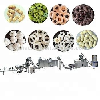 Energiebesparende ontspanning gepufte snacks voedsel extruder voor maïs gepufte productielijn