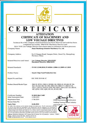 Volledig automatische zilveren multifunctionele extruder voor puff rijstmaïsstokjes