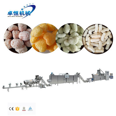 Corn Flakes Puff Snack Food Productielijn met 56KW Automatische Twin Screw Extruder