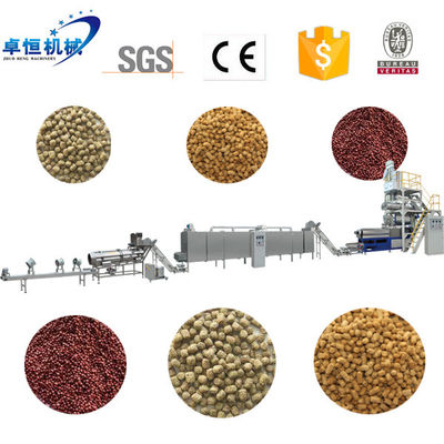 2 ton per uur Floating Fish Feed Production Line Pellet Extruder Machine voor 5000 KG
