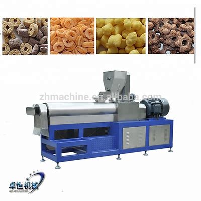 1500 KG Maïsmeel Extrusie Flex Instant Puff Crunch Cereal Snacks Voedselproductie Lijn