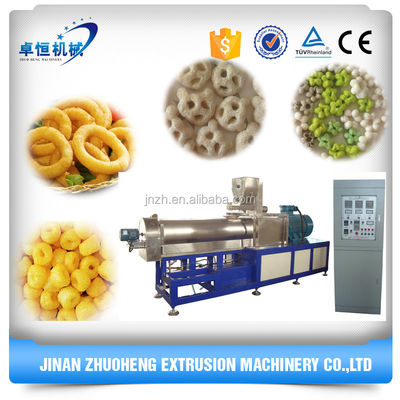 Maïspoeder Extrusie Funyuns uien smaak ringen Snacks Machine voor snack extrusie
