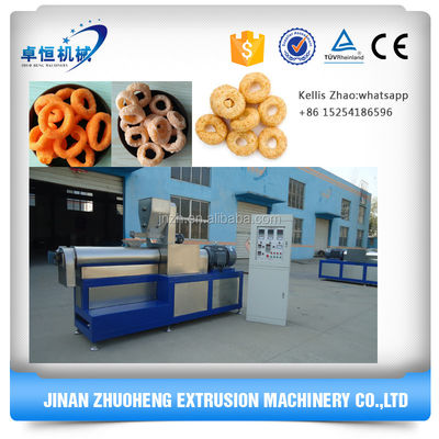 Maïspoeder Extrusie Funyuns uien smaak ringen Snacks Machine voor snack extrusie