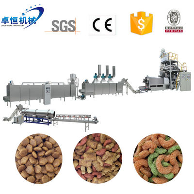 PLC-gecontroleerde volledige productielijn droog Kibble huisdier hond kat voedsel pellet maken machine