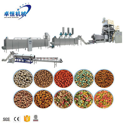 5 ton/uur Twin Screw Fish Feed Extruder Productielijn voor vishouderij