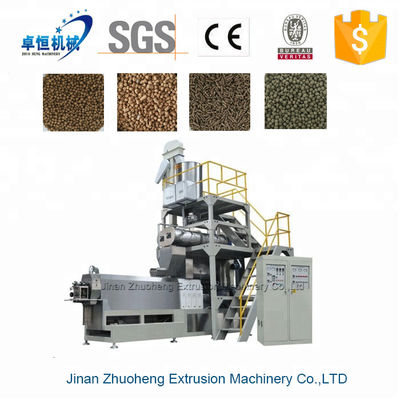 Floating Fish Feed Pellet Machine voor twee-schroef extrusieverwerking Type en output