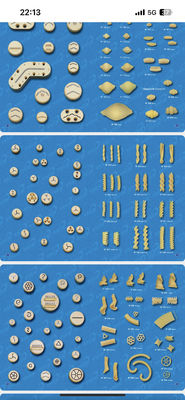 370*180*520mm Pasta-machine voor Fusilii en Macaroni productielijn