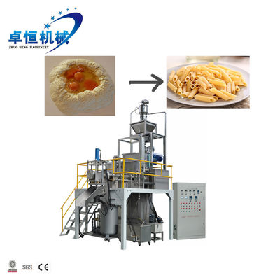 Zilveren macaroni-pasta-extrudermachine voor de industriële productie en verwerking van pasta