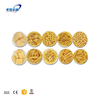 80-300kg/h Capaciteit Volledig automatische pasta macaroni productielijn 21kw 37kw 45kw