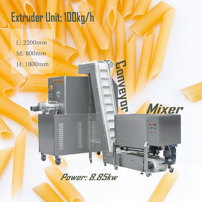 100kw korte pasta-extrudermachine voor de productie van kleine macaroni's in voedingsmiddelen